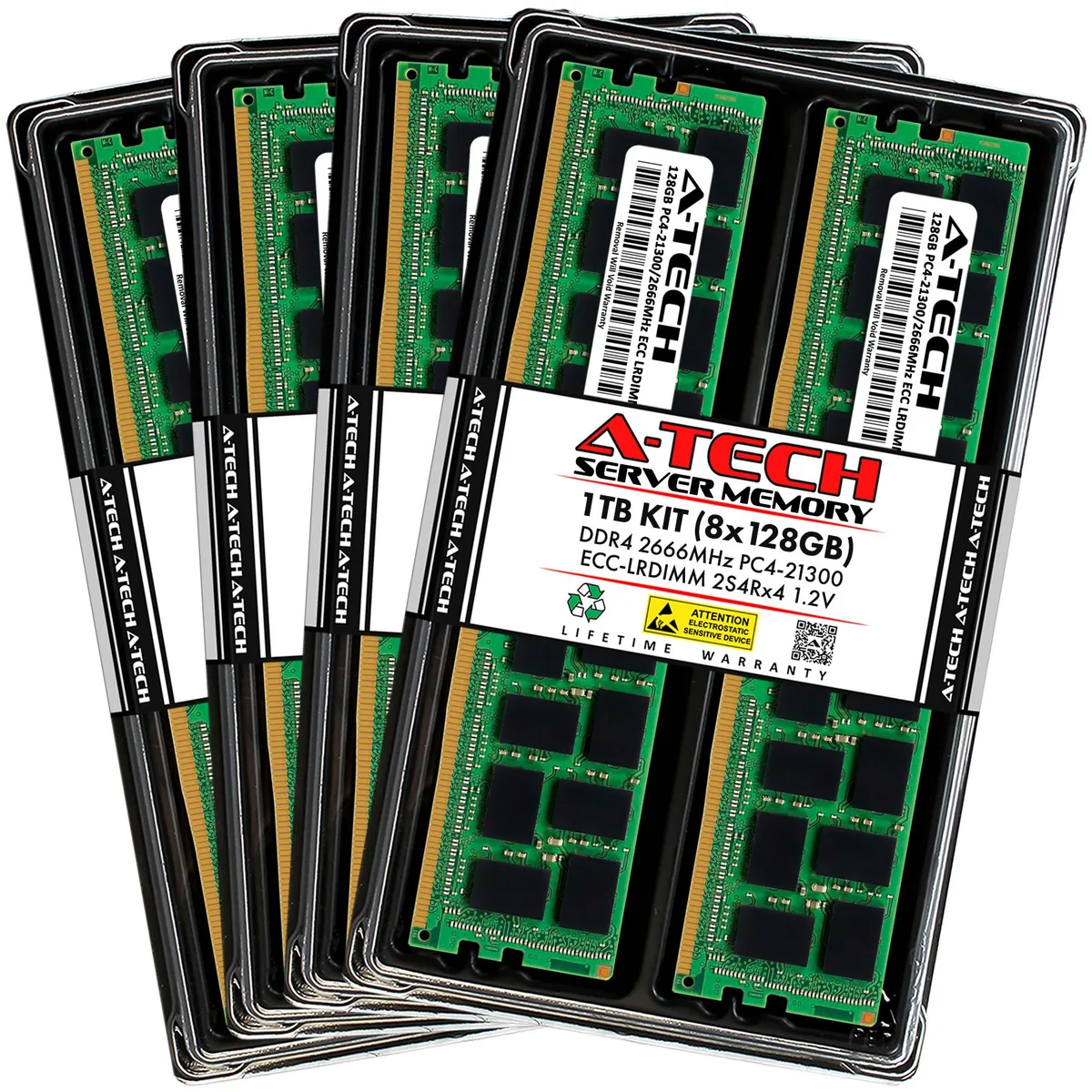 A-Tech A-Tech 1TB (8x128GB) DDR4 2666 ECC LRDIMM 2S4Rx4 Server RAM — product photo