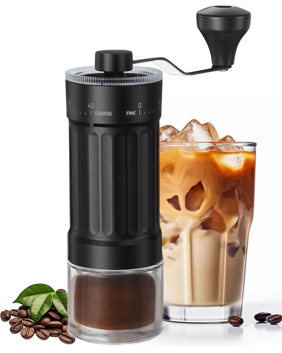 GCCTXG 40D-coffee-grinder Manual Coffee Grinder 40 Settings 25g Black — product photo