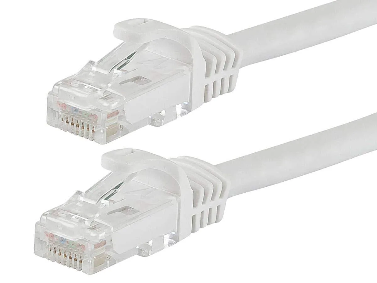 No Sew No Sew Cat5e Ethernet Patch Cable 350Mhz 24AWG 7ft White — product photo