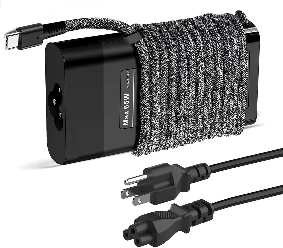 FLEANE FLEANE Slim 65W USB-C Charger for HP Envy X360 Spectre X360 Elitebook x360 — product photo
