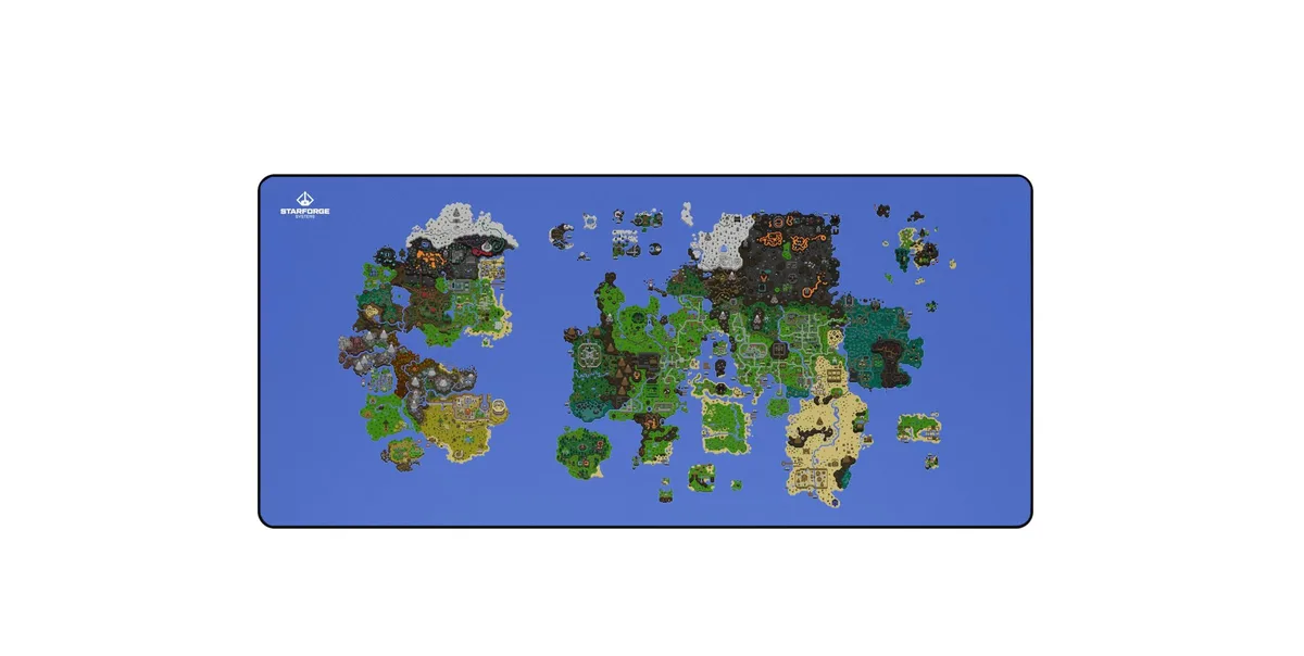 Starforge Starforge OSRS Gaming Desk Mat Large Extended Map 35.43 x 15.75 in — product photo
