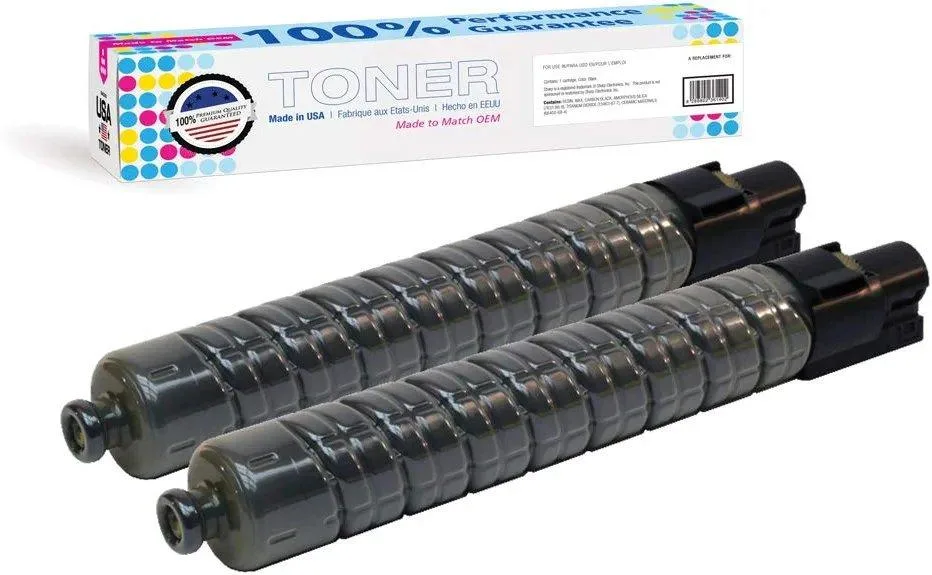 MADE IN USA TONER MADE IN USA TONER Compatible for Ricoh MP C3002 C3502 Black 2 Pack 28000 Pages — product photo