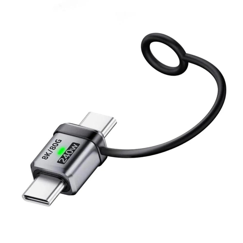 LORDWORLD LORDWORLD USB 5.0 80Gbps Male-to-Male Adapter with Lanyard — product photo
