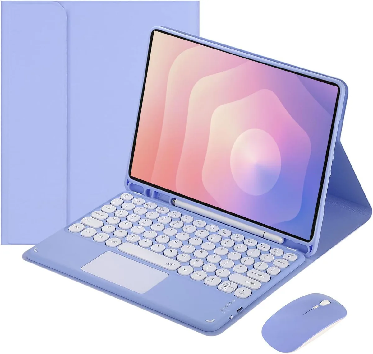 Timoom Timoom Magnetic Detachable Touch Keyboard Case with Mouse for Samsung Tab S11 11" 2025 Purple — product photo