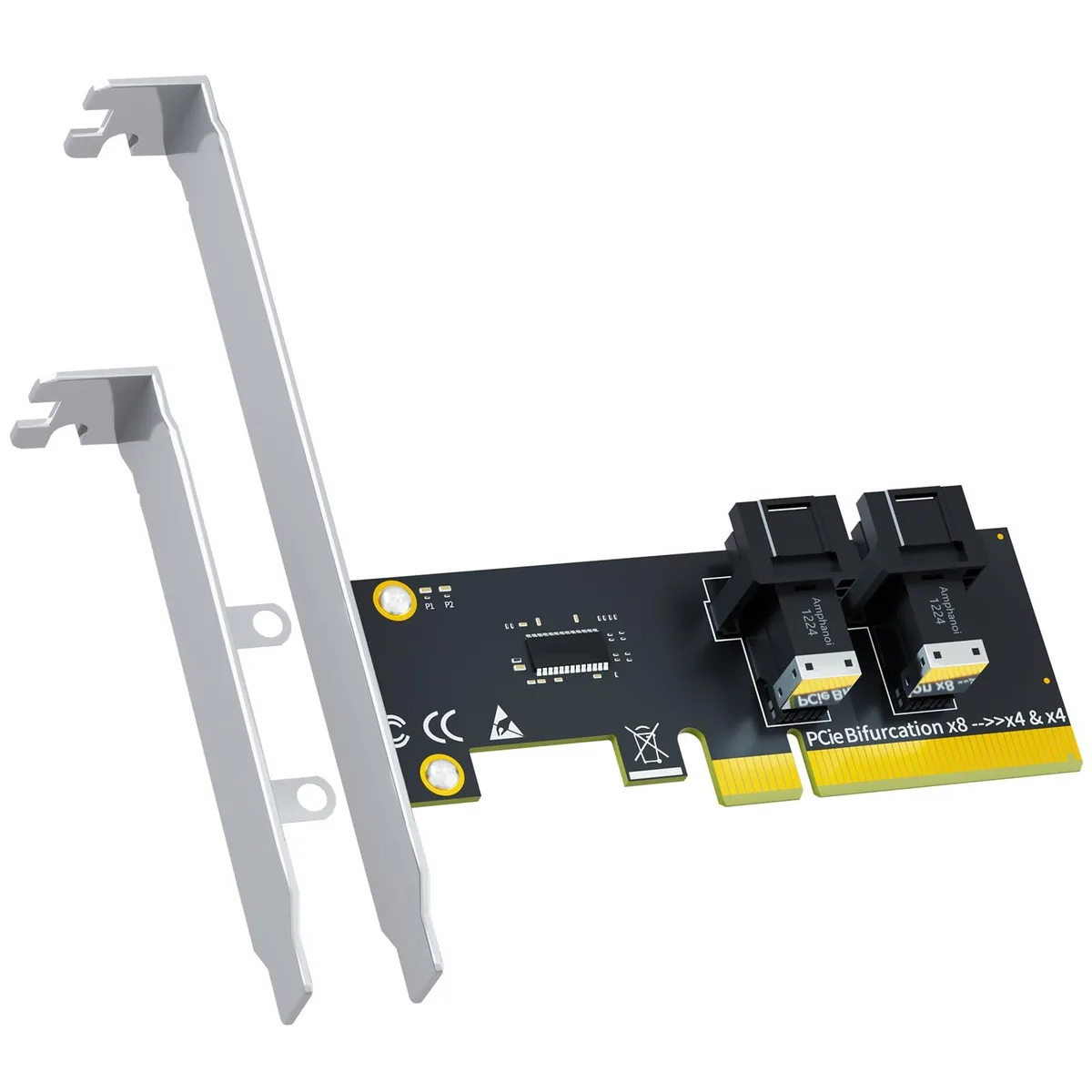 Vszerda Vszerda SF02 2-Port SFF-8643 to PCIe 4.0 x8 Adapter Card — product photo