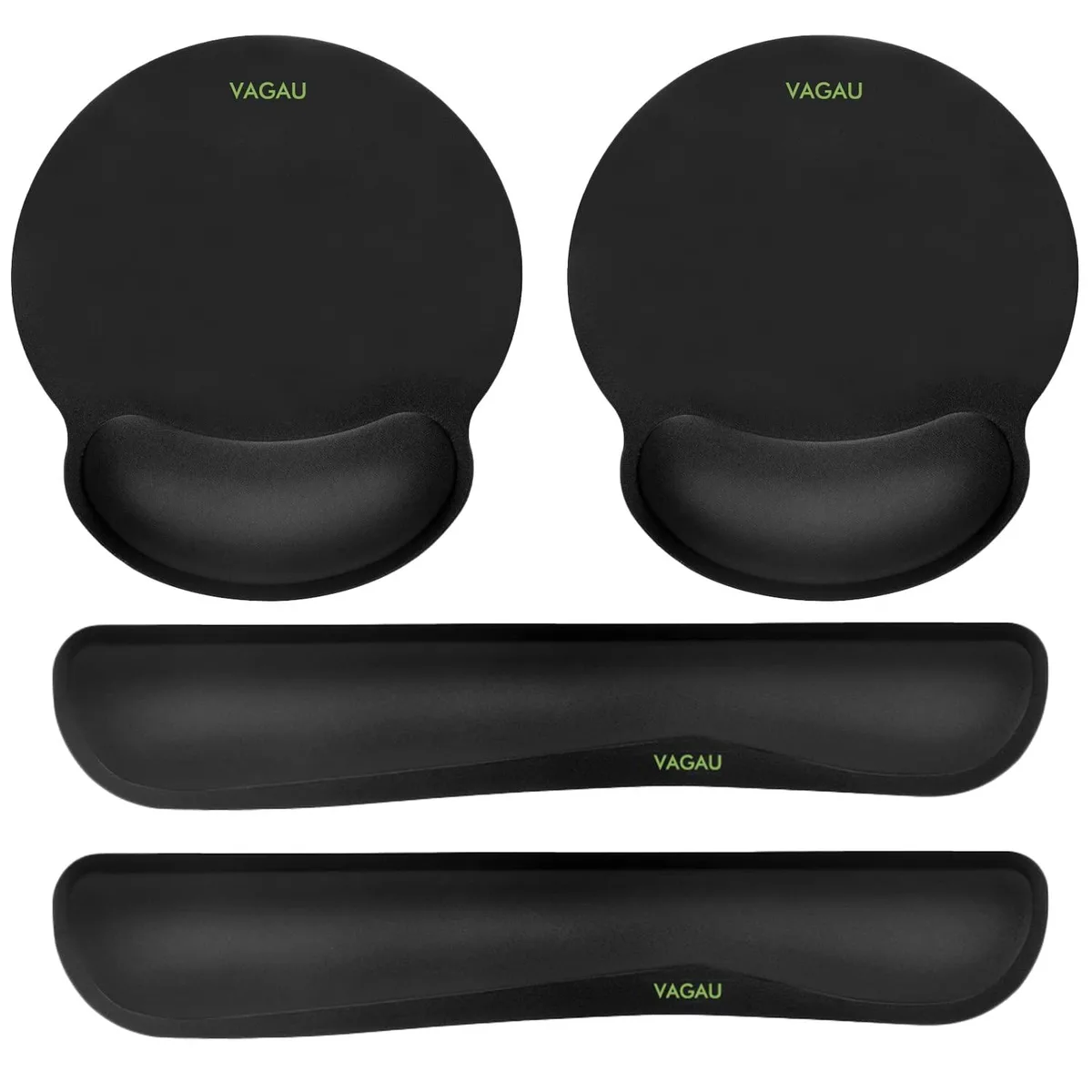  VAGAU KWR-2 Memory Foam Wrist Rest Set 2 Pack 18.31 in — product photo