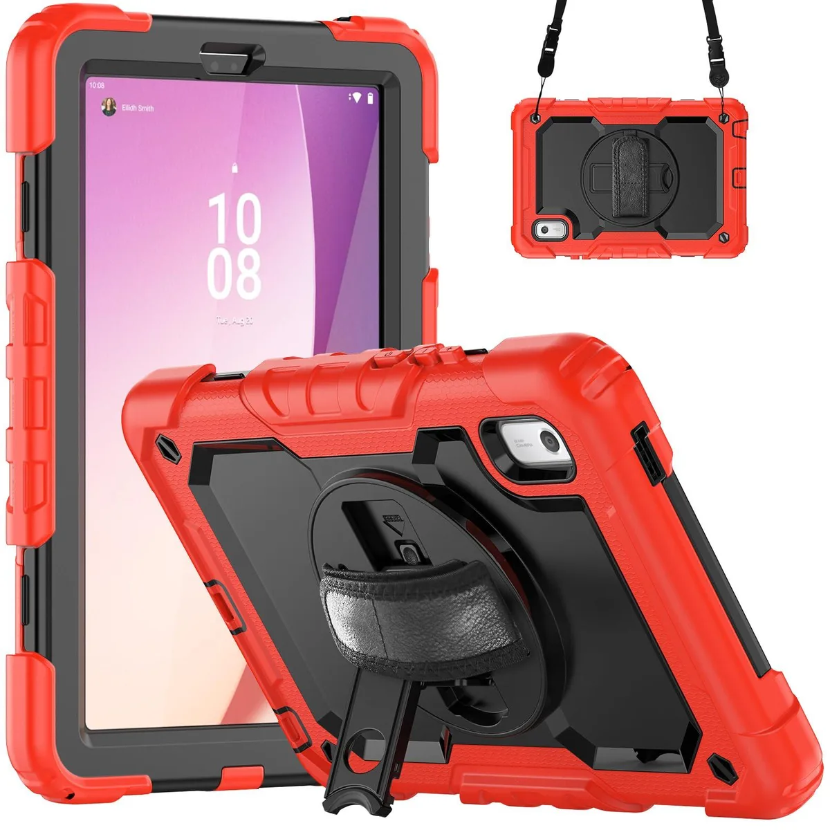 Timoom Timoom Heavy Duty Shockproof Case Red 9.0" Tab M9 TB-310FU 2023 360° Stand — product photo