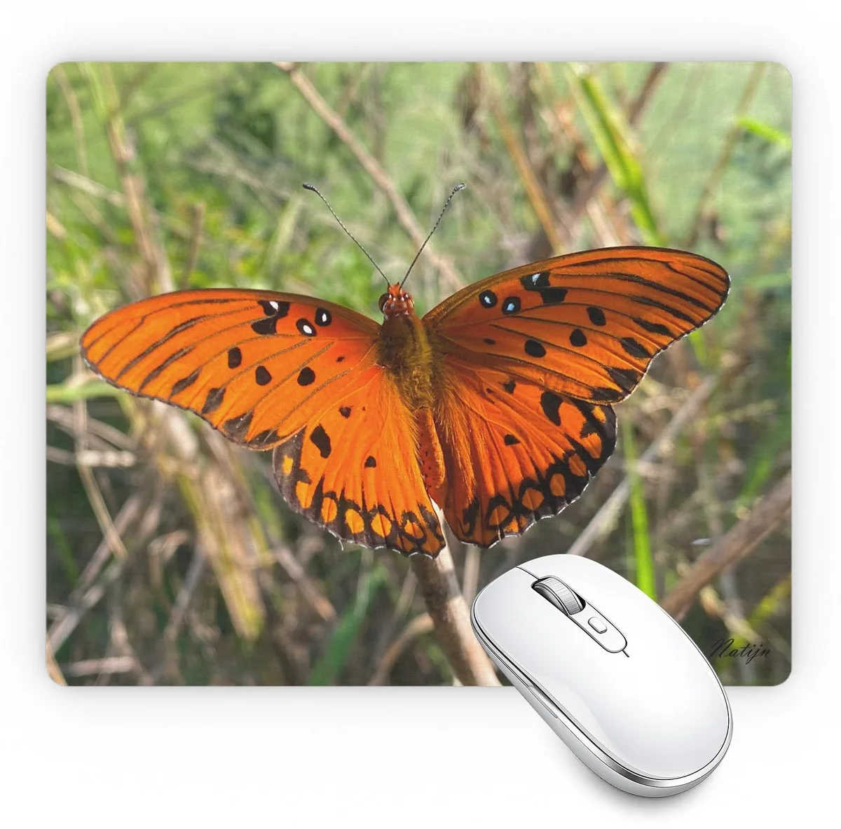  Natijn Butterfly Extra Thick Mouse Pad 5.5mm 9.3x7.8in — product photo