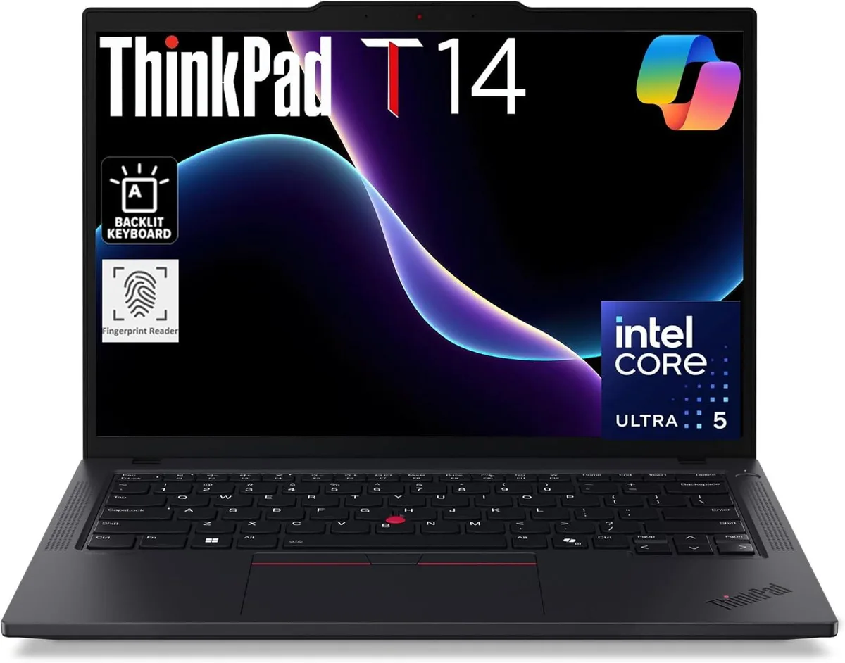 Lenovo Lenovo ThinkPad T14 Gen 5 14" 32GB 1TB Core Ultra 5 125U business laptop — product photo