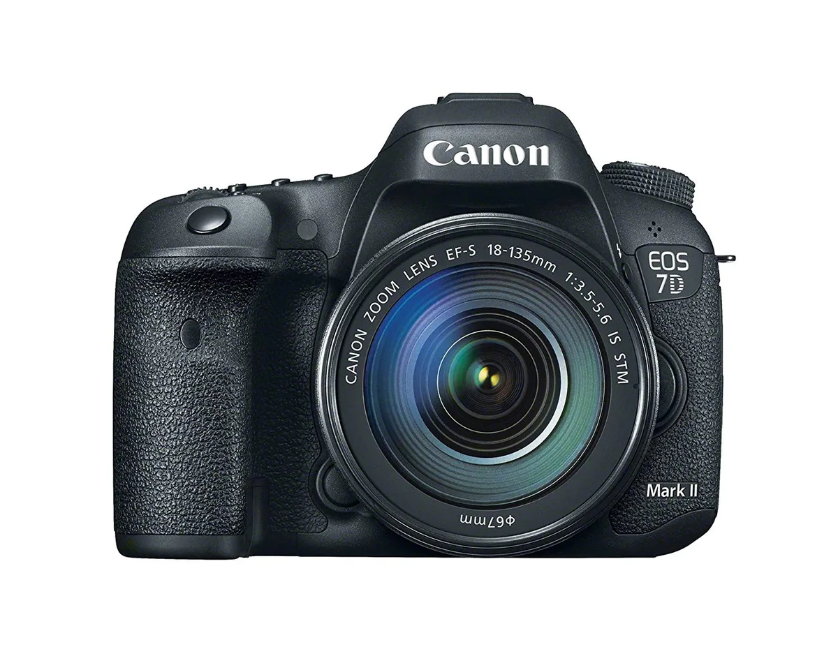 Canon Canon EOS 7D Mark II 20.2MP DSLR with EF-S 18-135mm f/3.5-5.6 IS USM Lens &amp; W-E1 Wi-Fi Adapter camera kit — product photo