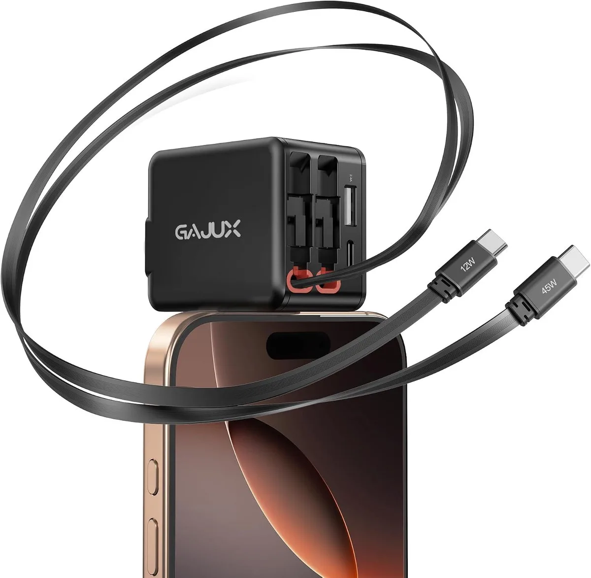 ONITOON ONITOON Retractable Wall Charger 45W Dual Cable 4-in-1 84W — product photo