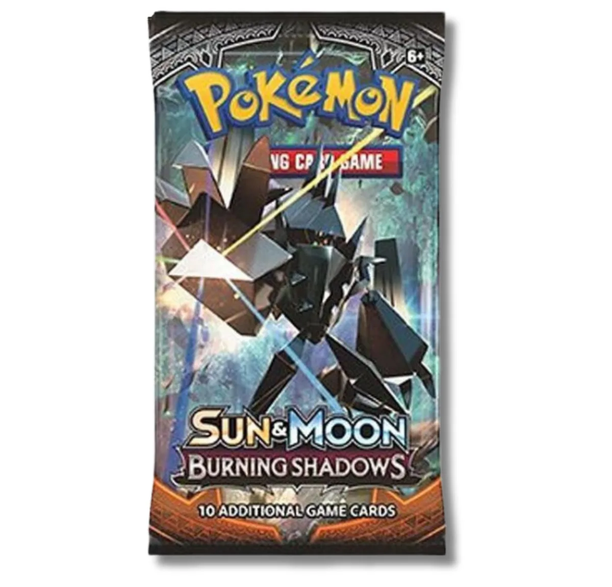 Pokemon Pokemon Sun &amp; Moon Burning Shadows Booster Pack Necrozma trading card — product photo