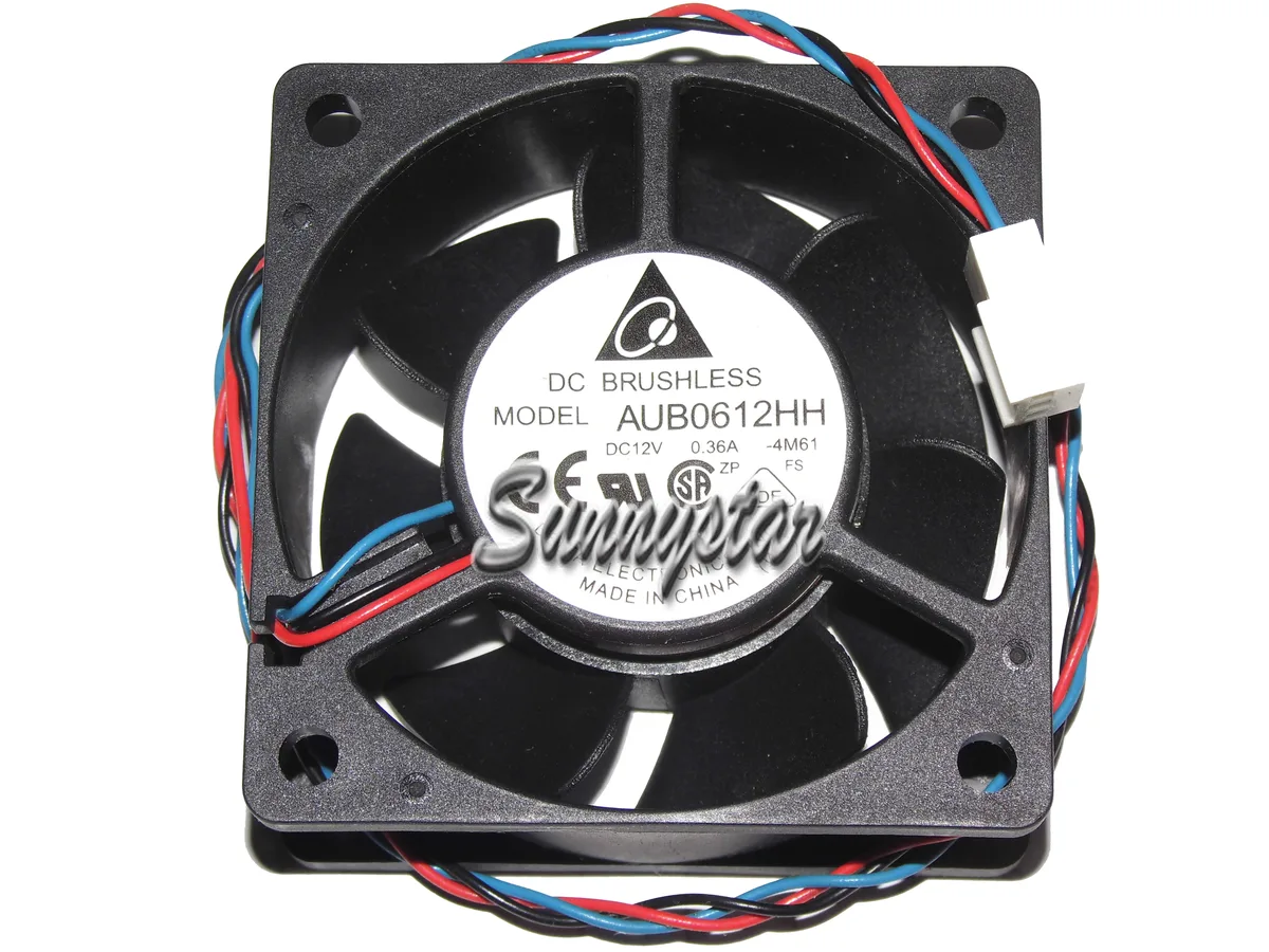 OEM Industries OEM Industries Delta 6025 AUB0612HH 60x25mm 12V .36A 3-pin CPU cooler — product photo