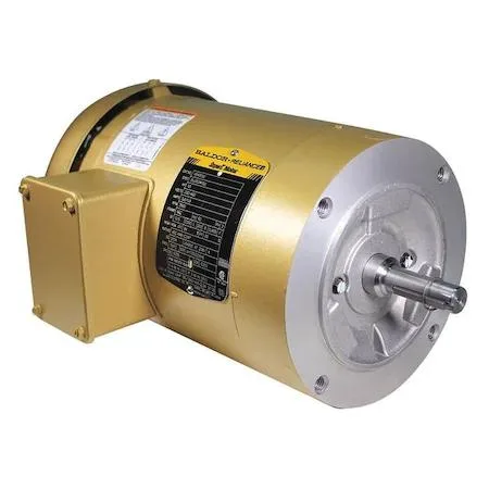Baldor-Reliance 1.5 HP three-phase motor, 56C face-mount, TEFC enclosure