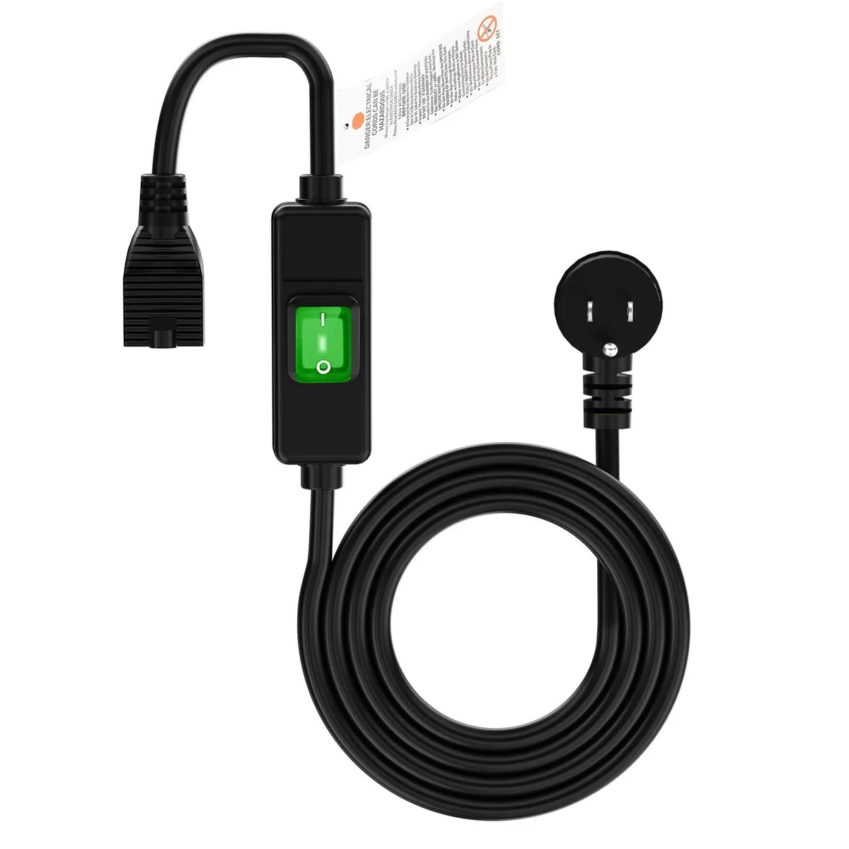  Plugrand WA-003L1 6 ft right-angle waterproof power extension cord IP57 14AWG 15A 125V — product photo