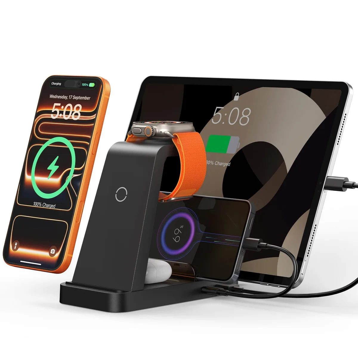  GAUOLN CW520 5-in-1 Wireless Charger 36W Black — product photo