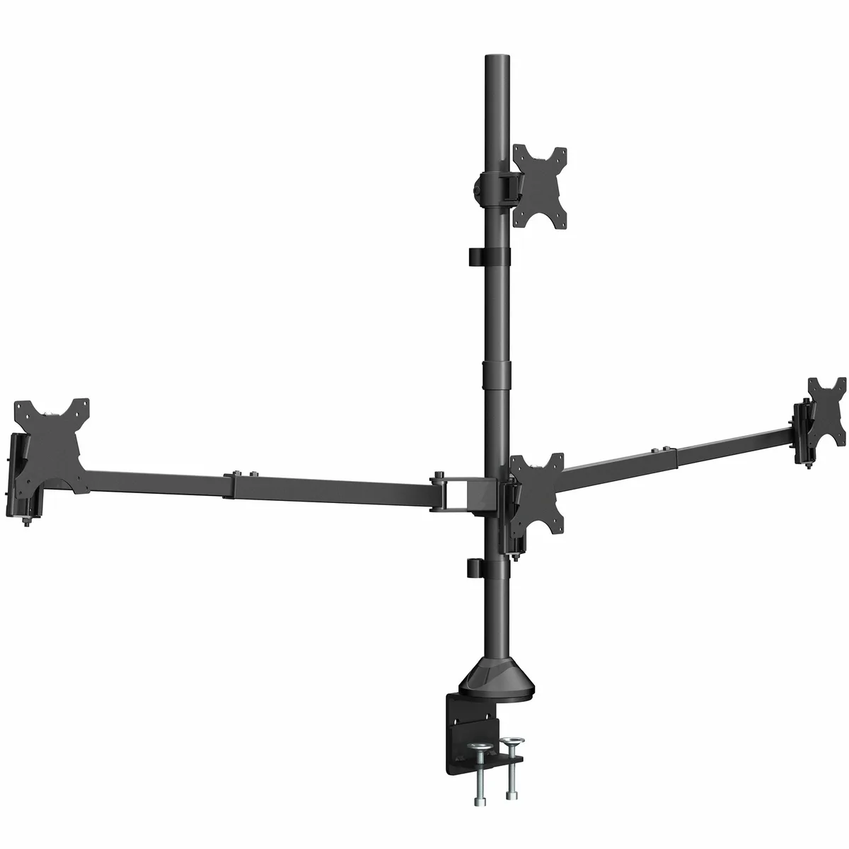 VIVO VIVO Telescoping Quad Monitor Desk Mount 27–38 in 22 lbs VESA 75 100 — product photo
