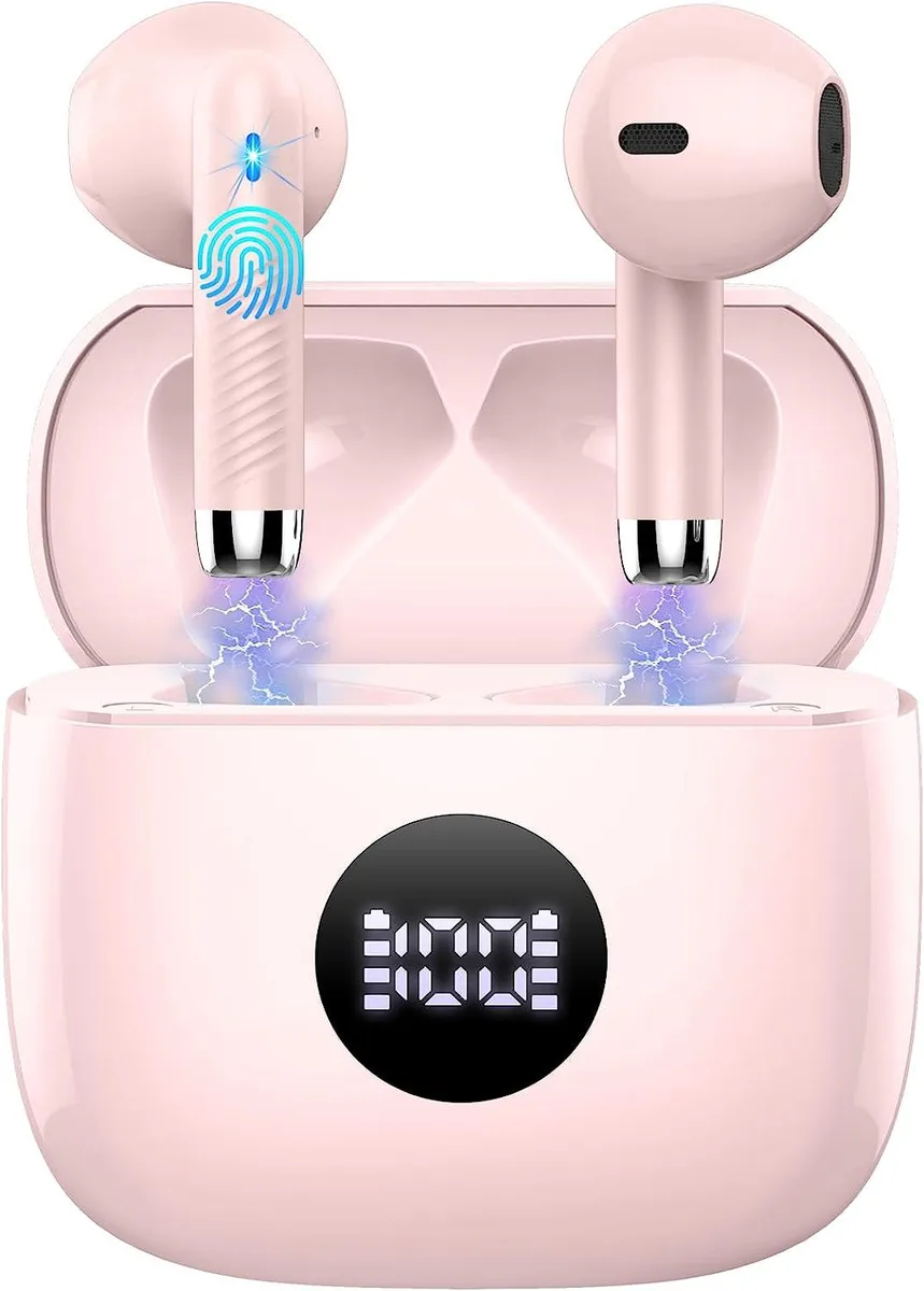 KEHIPI KEHIPI J53 Wireless Earbuds Pink 13mm 40h Bluetooth 5.3 — product photo