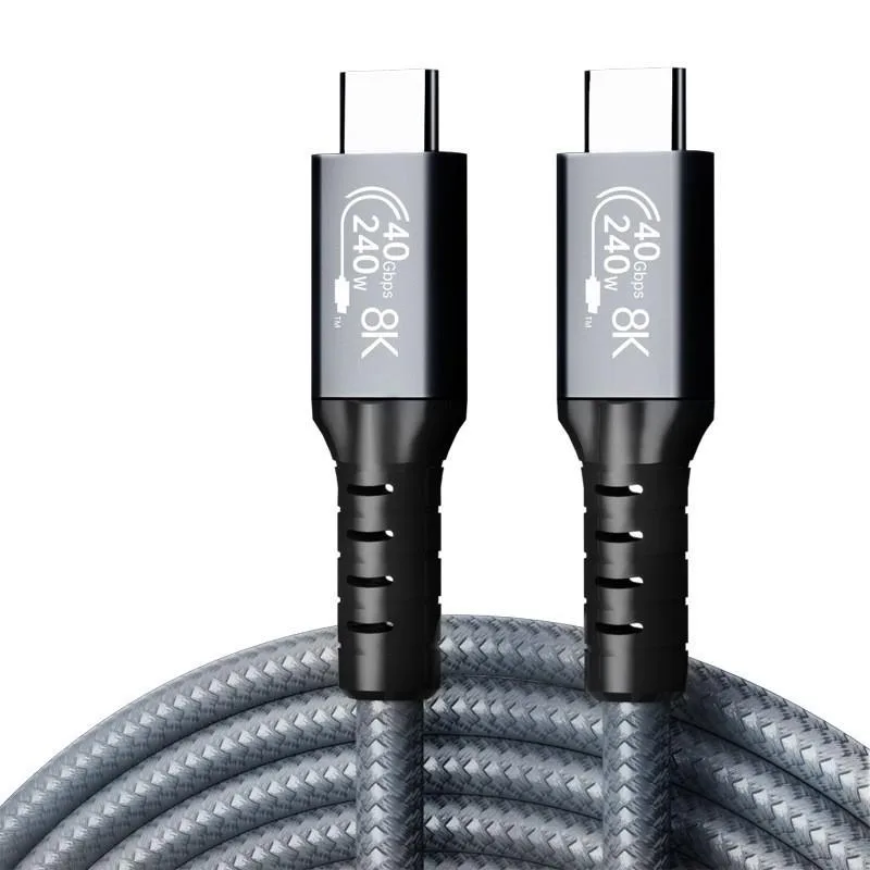 Jansicotek Jansicotek USB4 240W 40Gbps 8K@60Hz Thunderbolt 3/4 cable 5ft — product photo