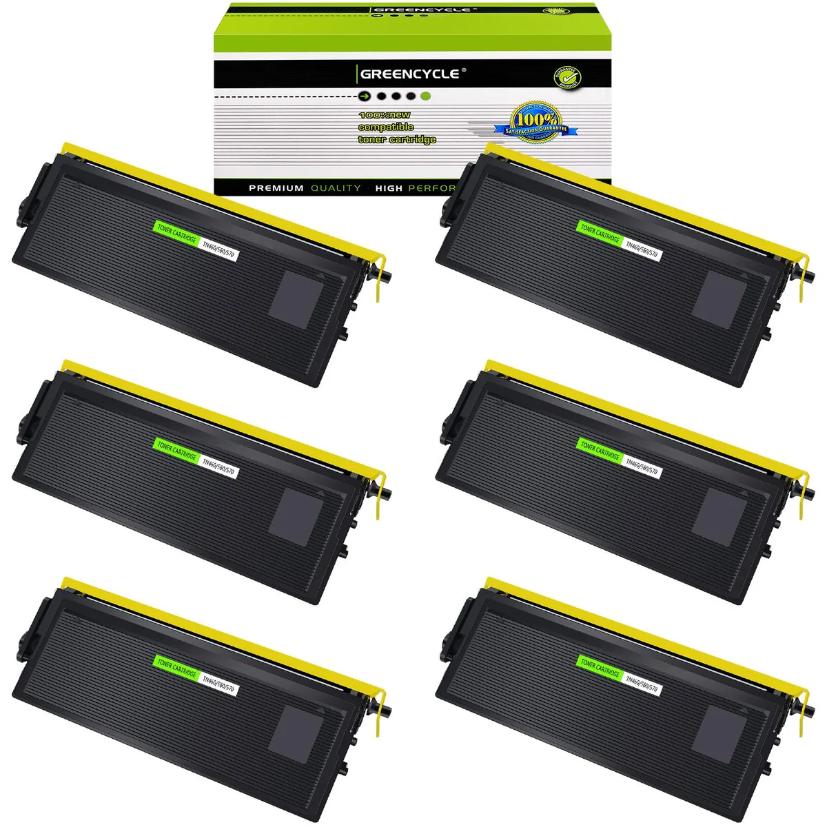 GREENCYCLE GREENCYCLE TN460 toner cartridge 6-pack black 6000 pages — product photo
