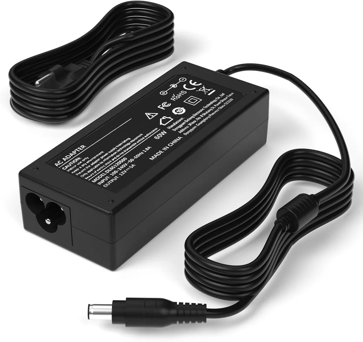 BASEUS BASEUS 12V 5A 60W AC Adapter for Zebra ZQ500 ZQ600 QLN Series — product photo