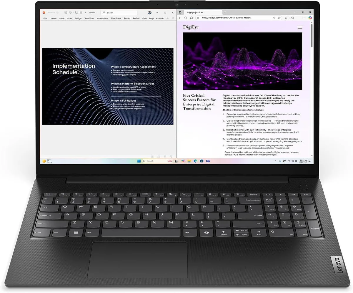 Lenovo Lenovo V15 Gen 5 laptop Intel Core 5 210H 16GB 512GB 15.6" FHD Business Black — product photo