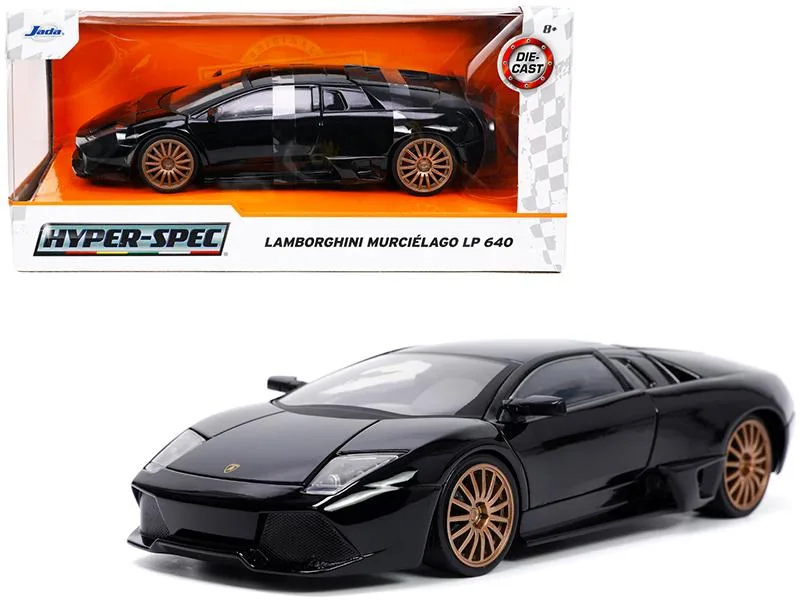 Jada Jada Lamborghini Murcielago LP640 Black Copper Wheels Hyper-Spec 1/24 Diecast Vehicle — product photo