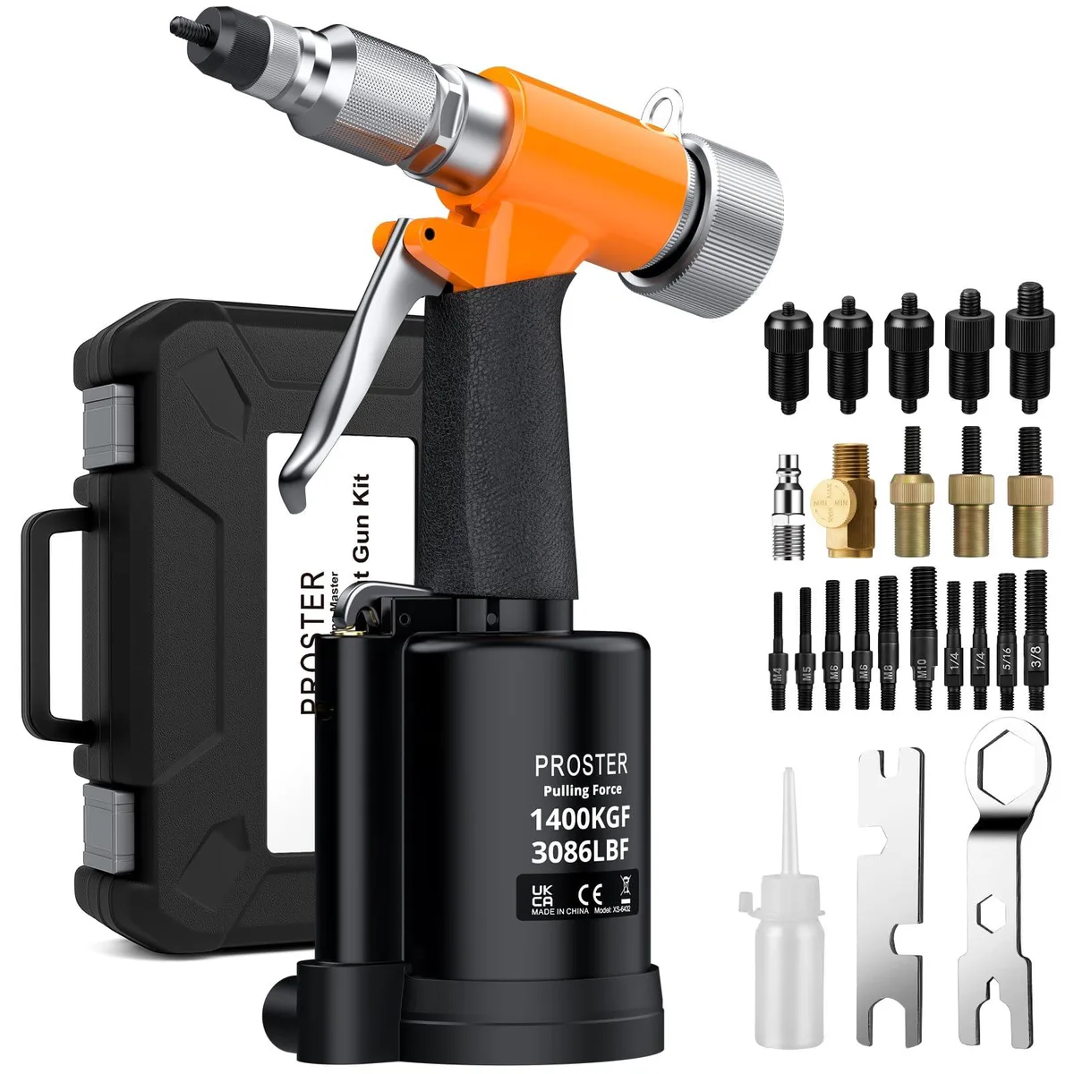 KEHIPI KEHIPI PST330-US Pneumatic Rivet Nut Plier 3086LBF M4-M10 — product photo