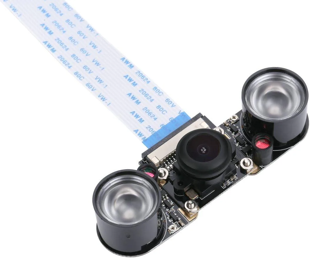 BONAEVER BONAEVER Raspberry Pi Fisheye Night Vision Camera 5MP 1080p 130° OV5647 — product photo