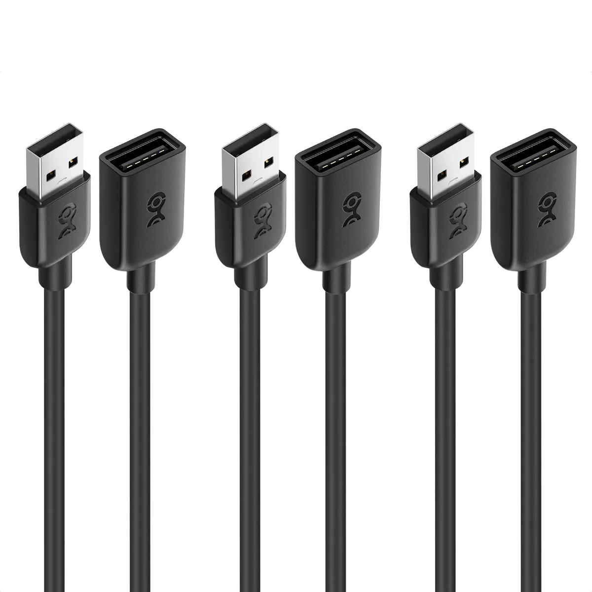 No Sew No Sew 200002-3x3 USB 2.0 Extension Cable 3ft 3-Pack — product photo