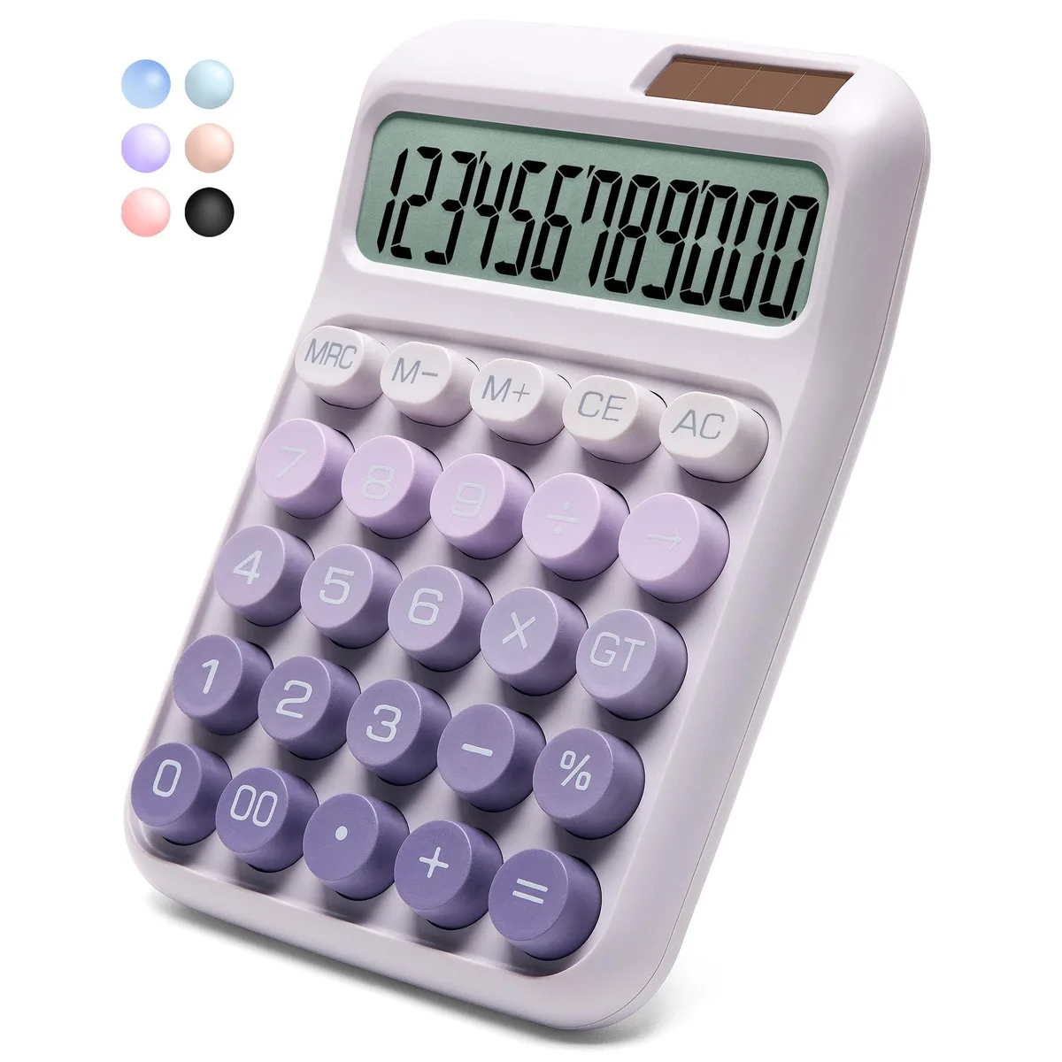 HP DX-829 12-Digit Calculator Ombre Purple — product photo