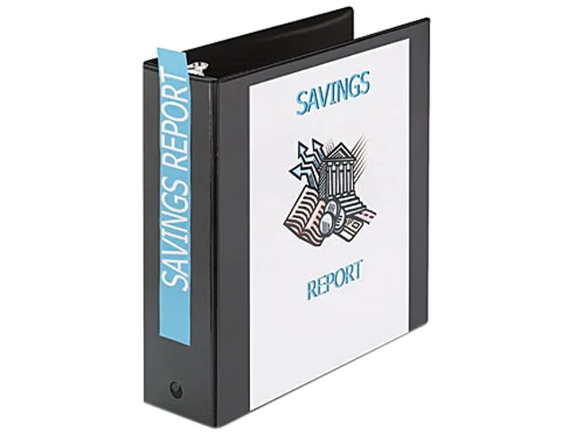 Avery Avery 5740 Economy Vinyl Round Ring View Binder 3" Black — product photo