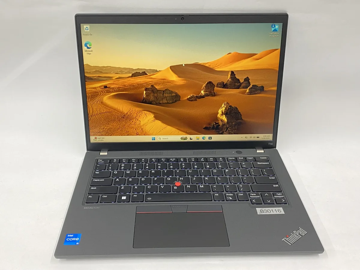 Lenovo Lenovo T14 i5-1335U 16GB 256GB 14" 1920 x 1200 Windows 11 Pro laptop — product photo
