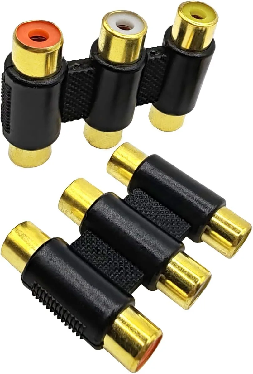 Boxwave Boxwave 3RCA Female to Female Triple Adapter 2pcs — product photo