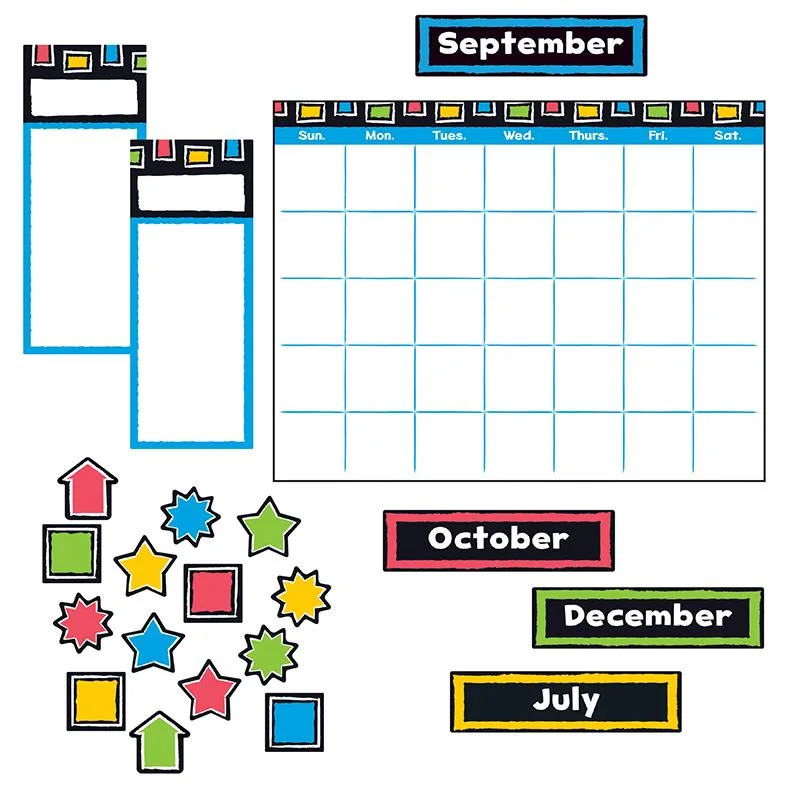 TREND Enterprises Inc. TREND Enterprises Inc. Bold Strokes Wipe-Off Calendar BBS 392 30 Piece Educational — product photo