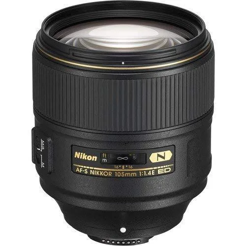 Nikon Inc Nikon AF-S FX NIKKOR 105mm f/1.4 ED Lens camera kit — product photo