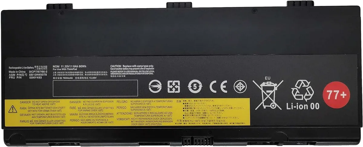NShi NShi 11.25V 90Wh laptop battery for ThinkPad P50 P51 P52 — product photo