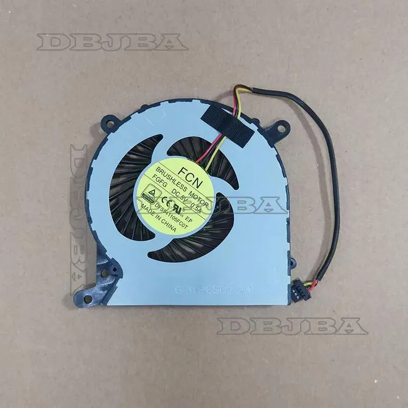 Small black laptop GPU cooling fan with three-pin connector