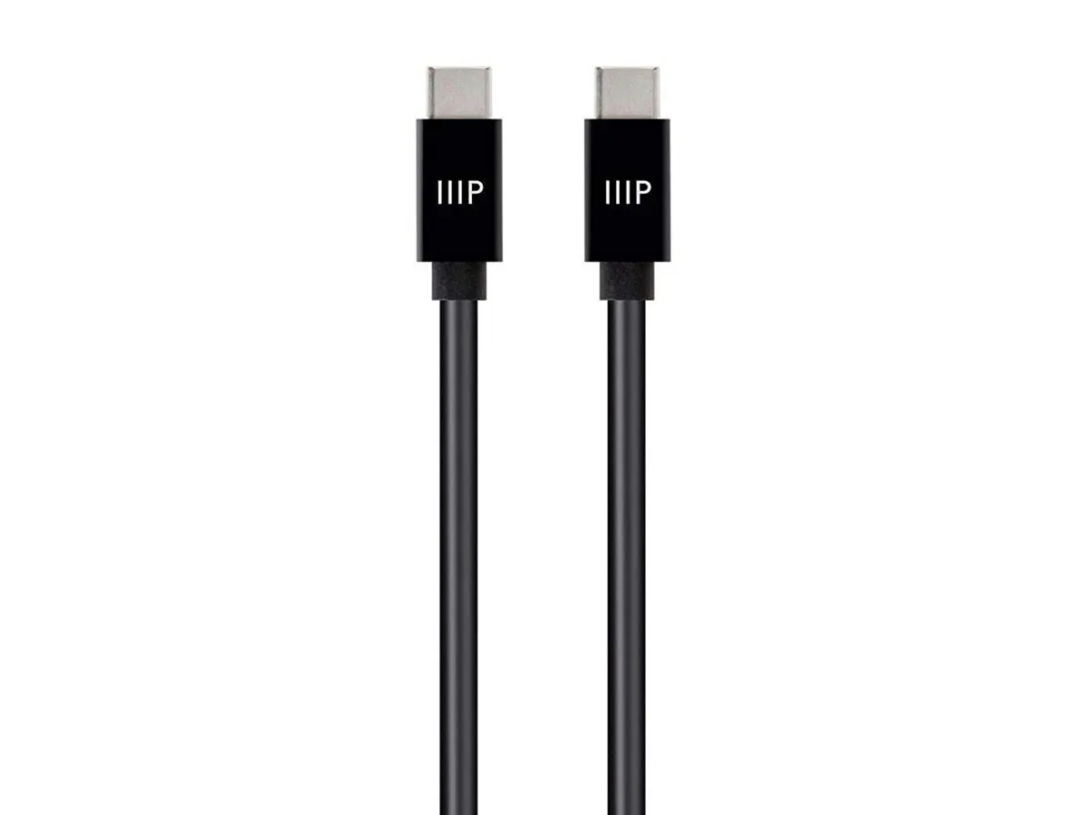 Monoprice Inc. Monoprice Inc. USB 2.0 Type-C to Type-C Cable 3 ft Black 60W — product photo