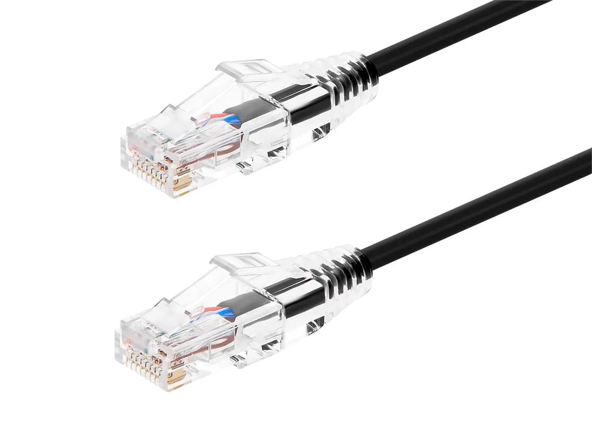 Monoprice Inc. Monoprice 113542 Cat6 SlimRun Ethernet Cable 10 ft Black — product photo