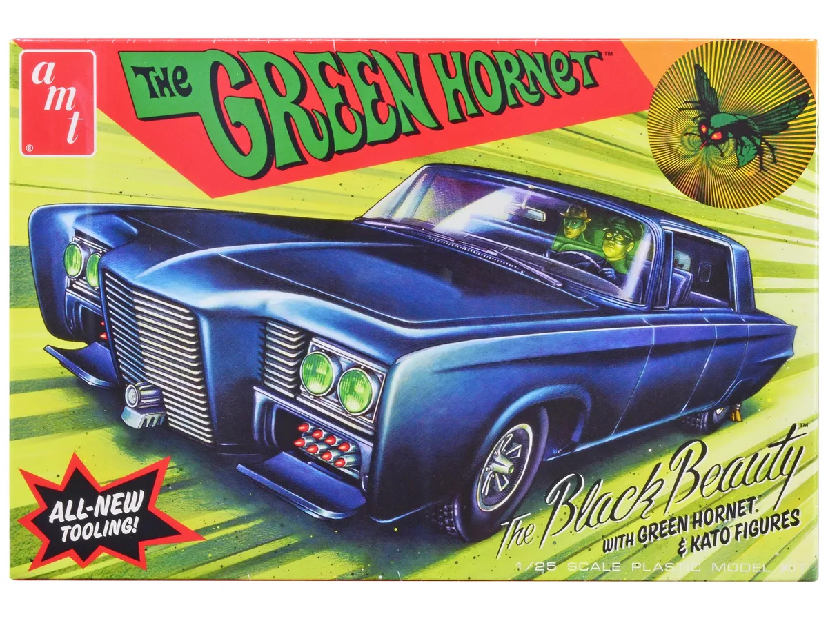 AMT AMT AMT1271 1/25 Scale Green Hornet Black Beauty Model Kit 82 Parts — product photo