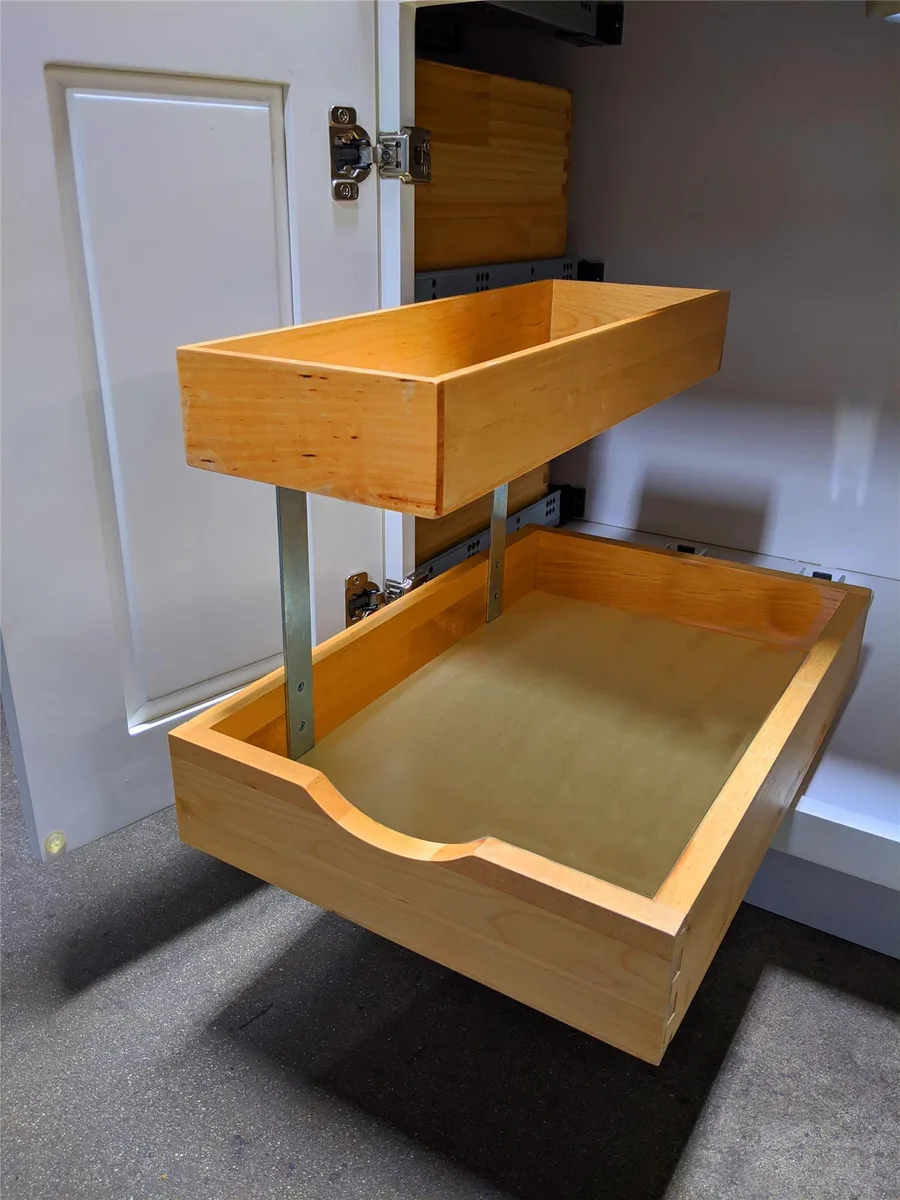 Elysian Elysian 2-Tier Pull-Out Cabinet Organizer 12x18 in — product photo