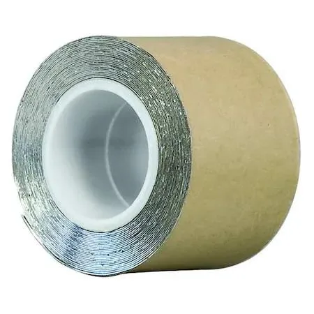 Silver aluminum foil tape roll 1/2 inch wide 5 yards long HVAC control