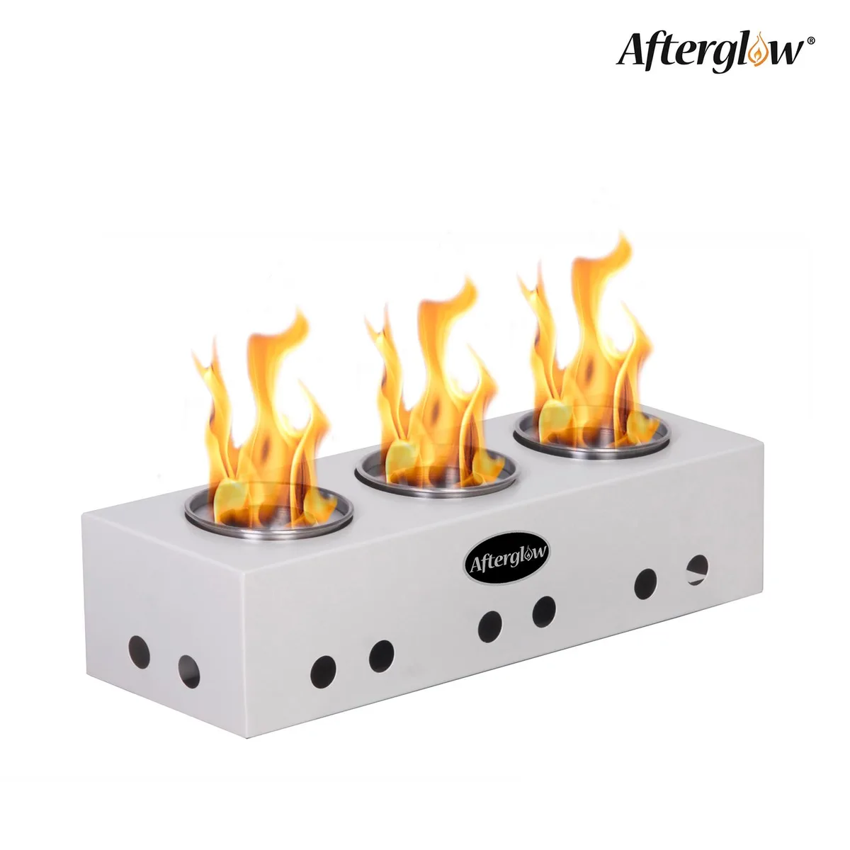 Afterglow Afterglow Steel Tabletop Fire Pit White Alcohol Furnace — product photo