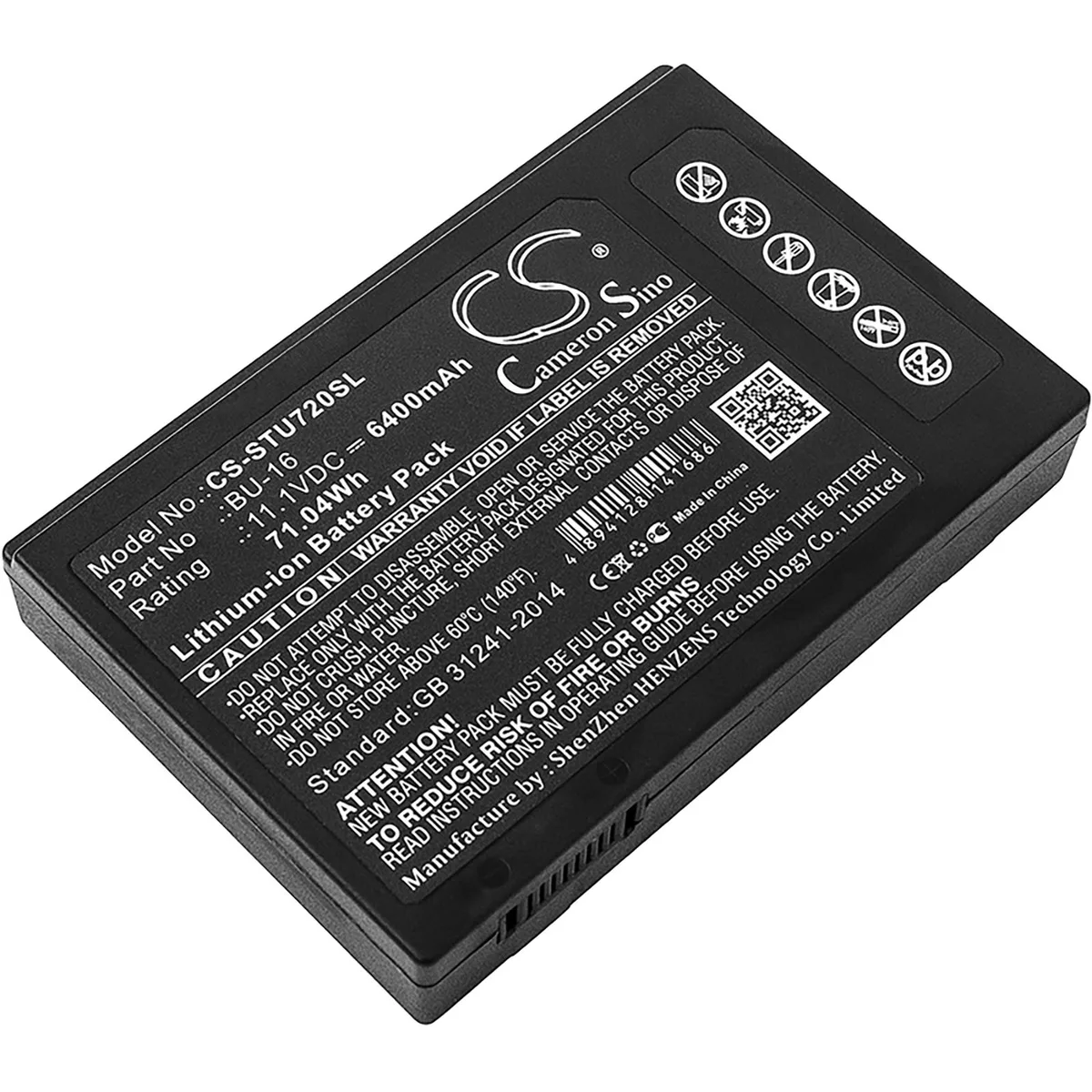 Cameron & Co Cameron & Co GPS Battery for Sumitomo TYPE-72 TYPE-82 TYPE-Q102 11.1v 6.4 Ah — product photo