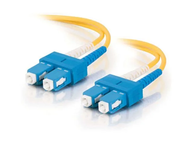 Cables To Go Cables To Go 12505 fibre optic cable SC-SC 9/125 duplex single-mode PVC yellow 9.8 ft 3 m — product photo