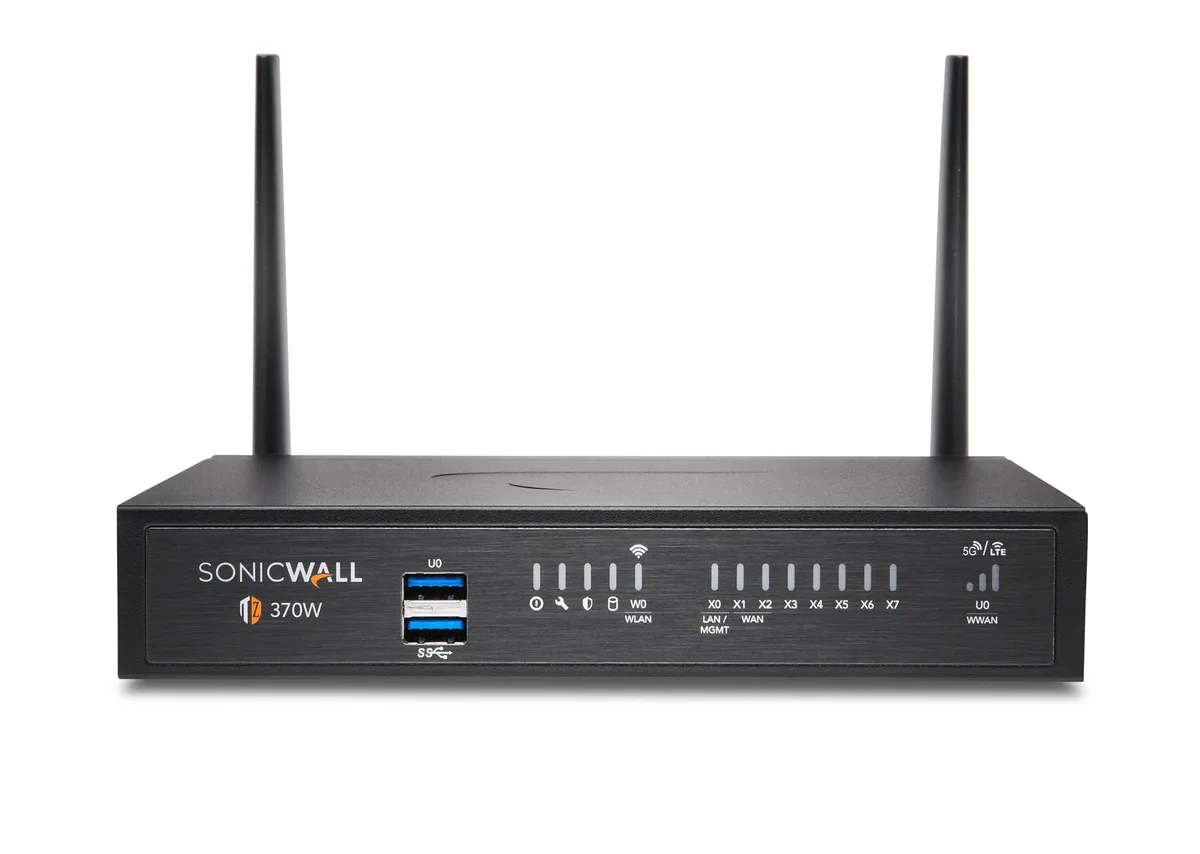 SonicWall SonicWall TZ370W 03-SSC-3009 wireless firewall appliance — product photo