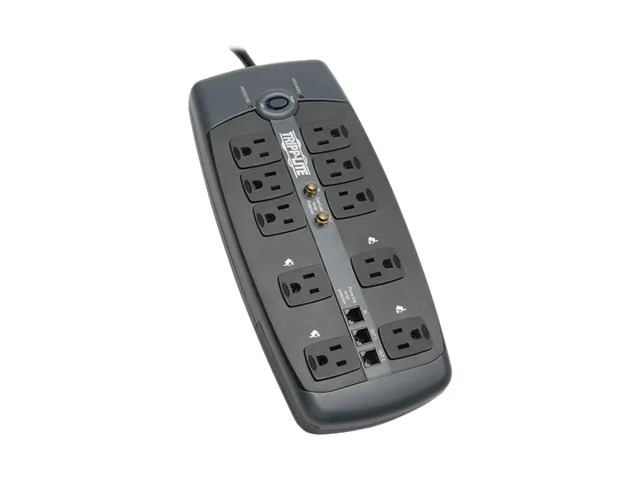 Tripp Lite Tripp Lite TLP1008TELTV surge protector 10 outlets 8 ft cord 3345 joules — product photo