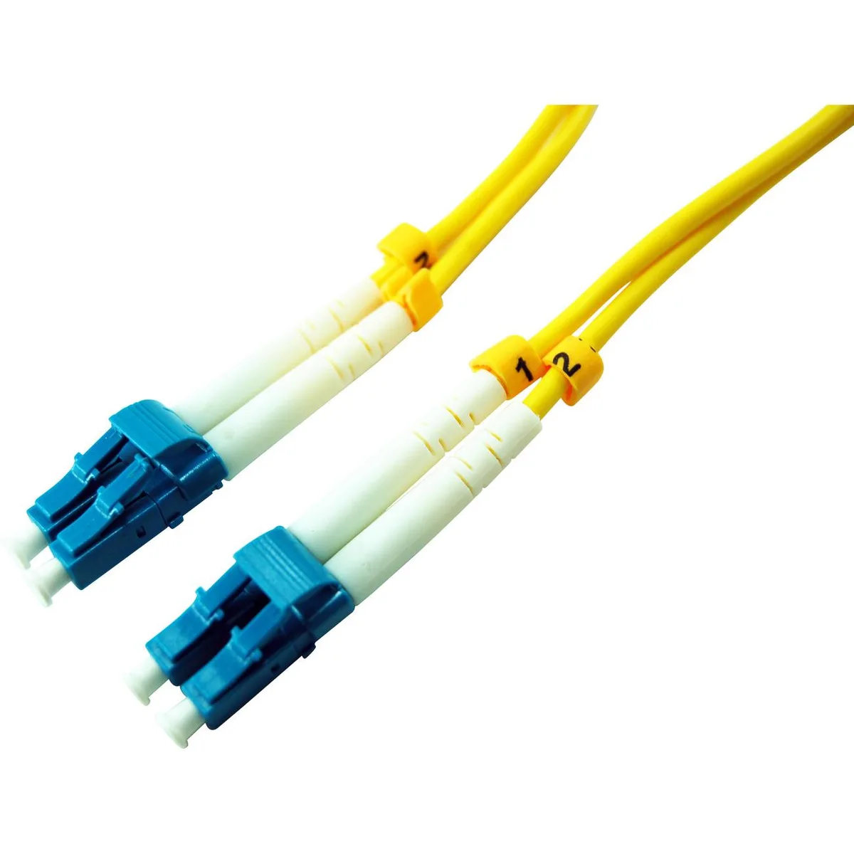 Comprehensive Cable and Connectivity Comprehensive Cable and Connectivity 2M LC SM 9/125 Micron Duplex Single Mode fibre optic cable — product photo