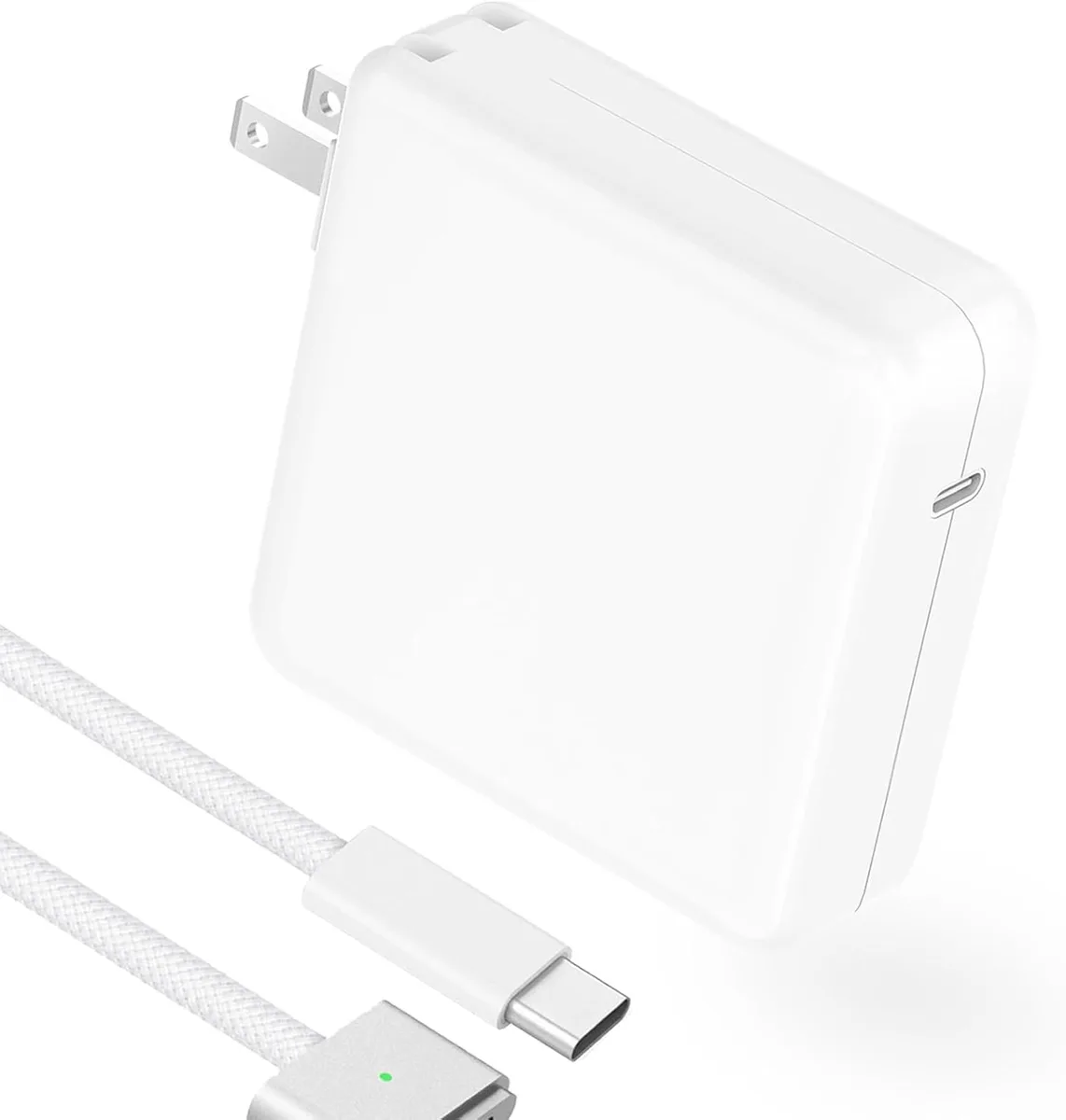 FLEANE FLEANE 96W USB-C ac adapter 6.6ft braided cable LED — product photo